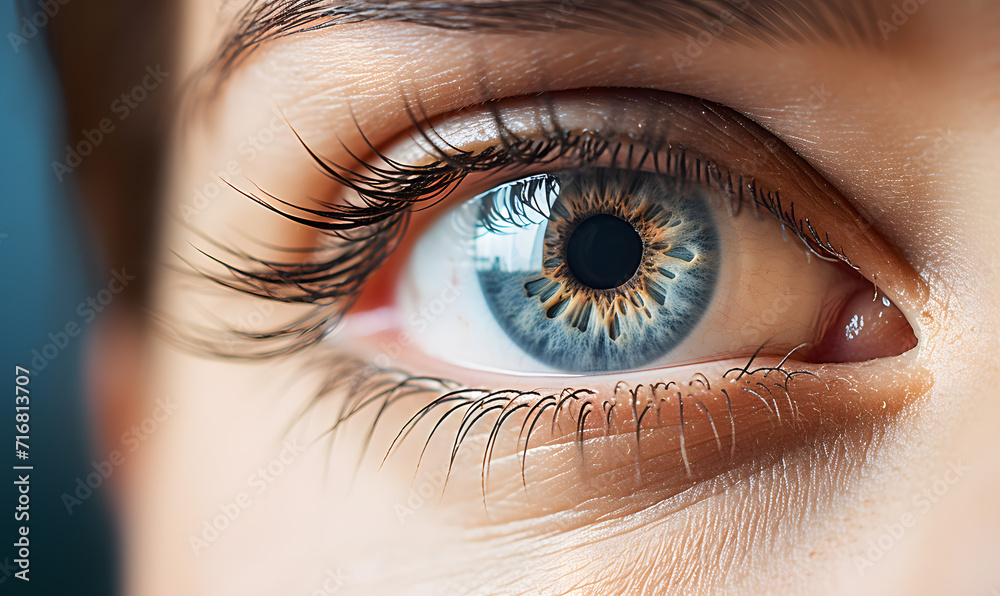 Fototapeta premium close up of a female eye
