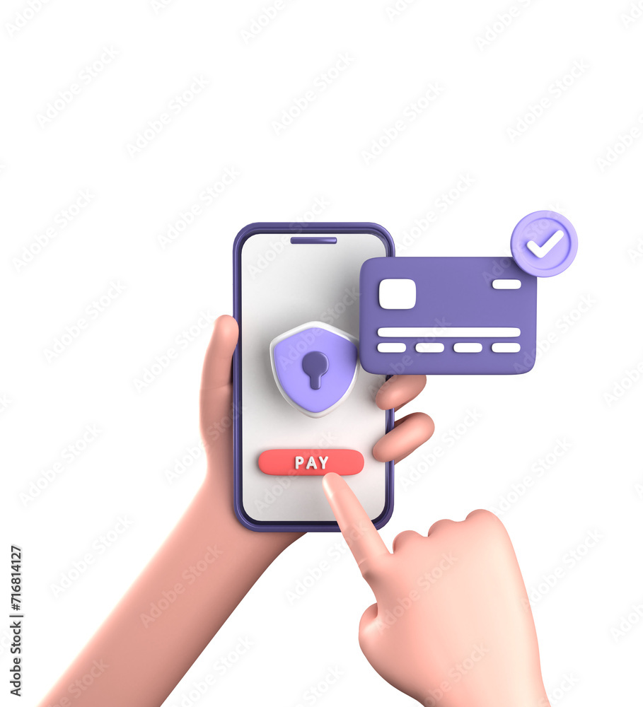 3d rendering of smartphone with hand, 3D pastel business finance icon set. 3d rendering of smartphone with hand, 3D pastel business finance icon set.