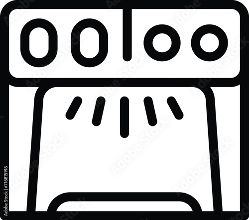 Legal cash bank icon outline vector. Finance money. Commercial exchange