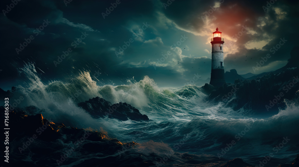 lighthouse on the coast
