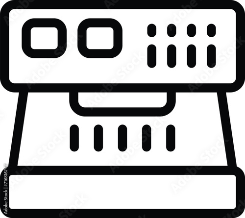 Money lamp icon outline vector. Bank cash. Business bill money