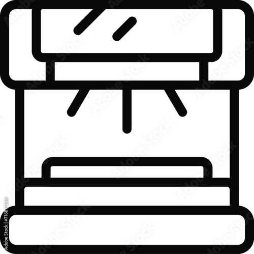 Detector money cash icon outline vector. Legal narrow. Gear fiscal