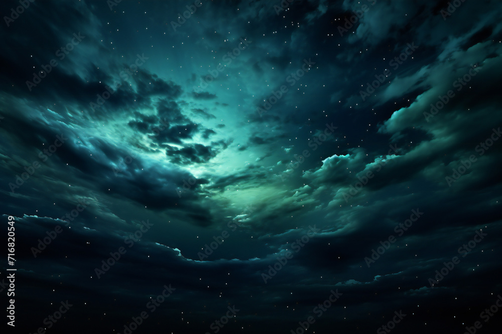 Fototapeta premium Dramatic night sky,ai generated