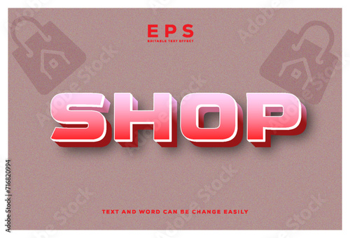 Shop bold 3d style editable text effect