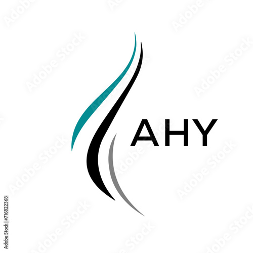 AHY Letter logo design template vector. AHY Business abstract connection vector logo. AHY icon circle logotype. 