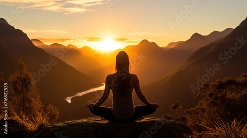 yoga at sunset © Viktor