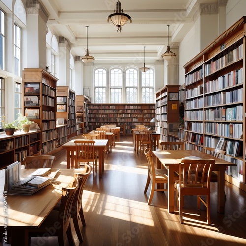 Cozy Library_Interior with sitting arrangement and Lots of Books