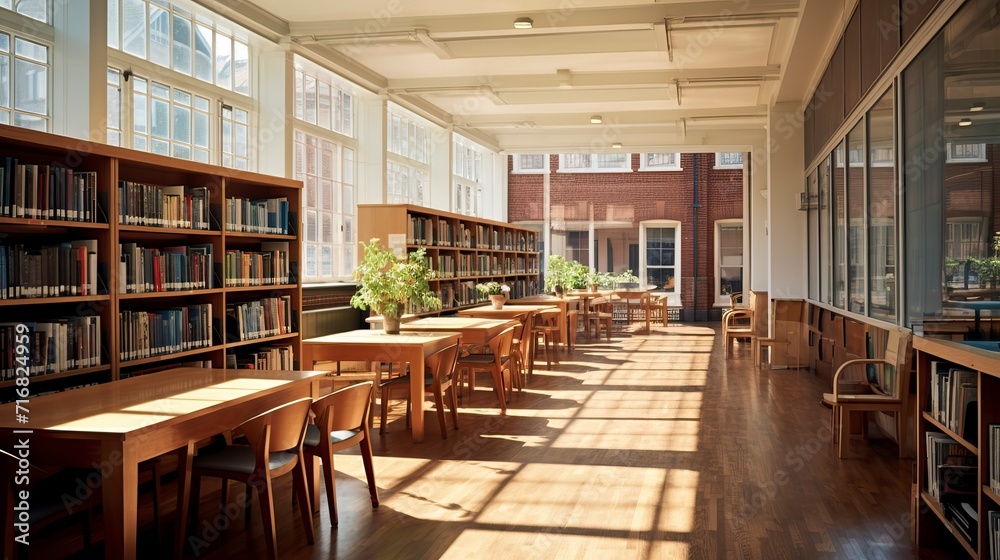 Cozy Library_Interior with sitting arrangement and Lots of Books