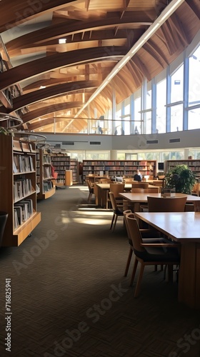 Cozy Library_Interior with sitting arrangement and Lots of Books