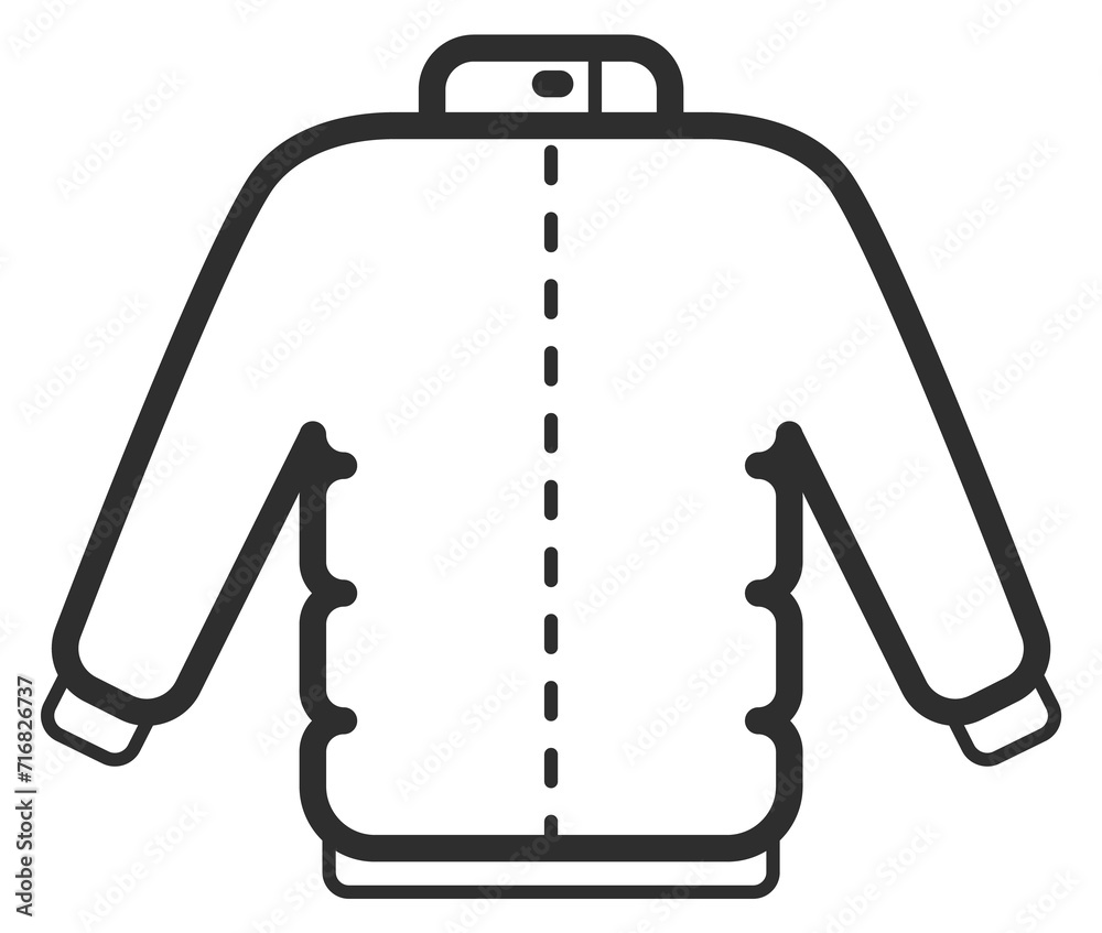 Sweater line icon. Winter cold season clothes Sweater line icon. Winter cold season clothes