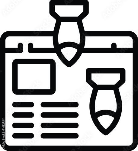 Web dos attack icon outline vector. Access limit. Digital social email