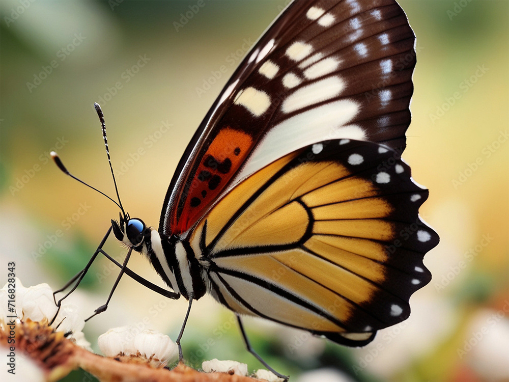 Obraz premium butterfly on a flower