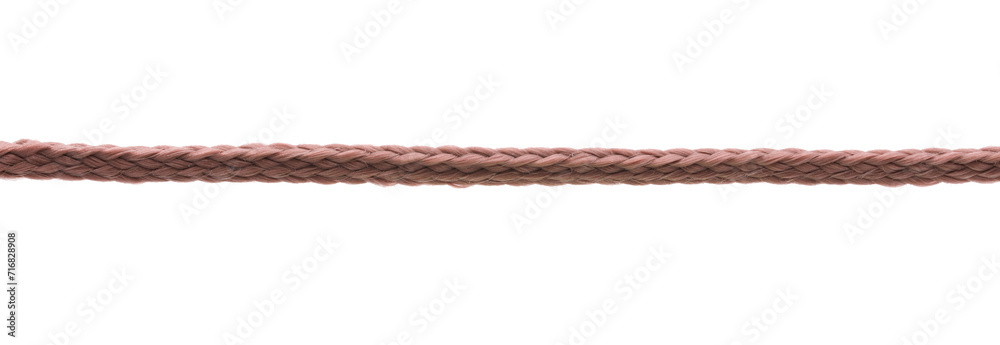 Brown rope isolated on transparent background (PNG File)