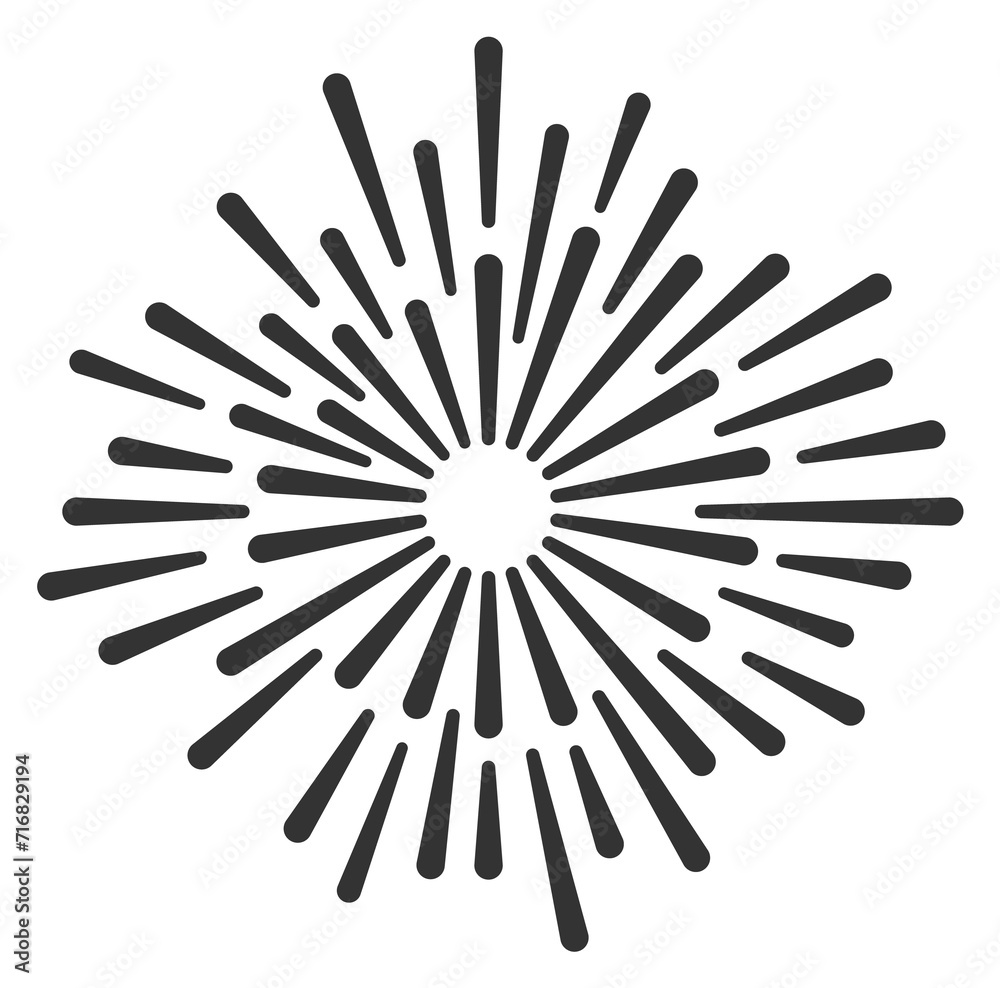 Bursting firework icon. Black event celebration symbol Bursting firework icon. Black event celebration symbol