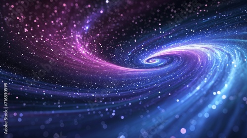 Starry night abstract background with swirling lines and deep celestial colors background