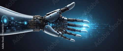 Artificial intelligence lends a hand with digital design, web banner photo