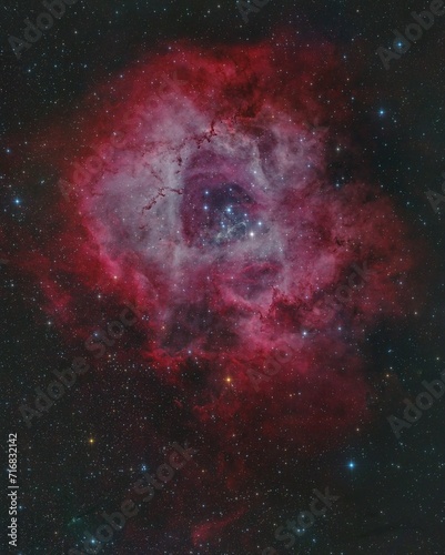Rosette Nebula in true color