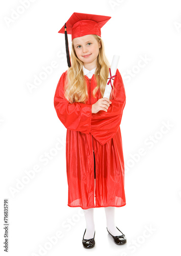 Graduate: Girl Graduate with Diploma