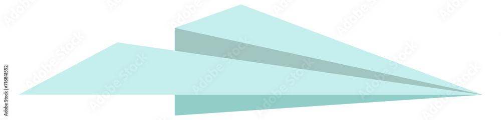 Obraz premium Paper plane icon. Origami airplane toy symbol