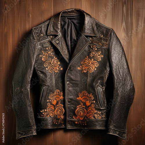 leather jacket on a mannequin