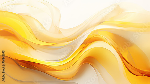 Sunshine Yellow Background, fluid shapes, soft lighting, and dreamlike elements to produce a visually captivating and imaginative composition Ai Generative