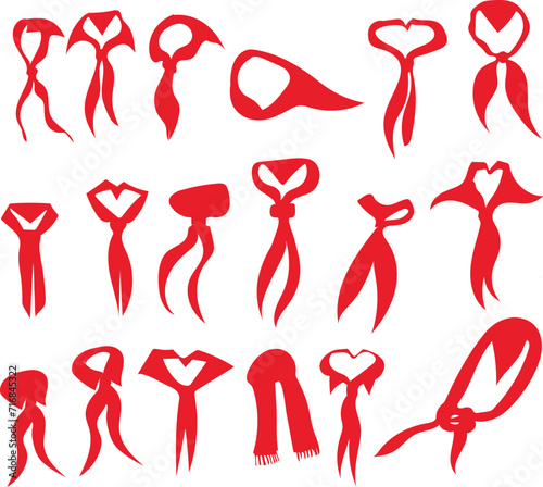 Scout Scarf icon set