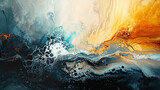 Modern abstract background with orange and dark blue wave