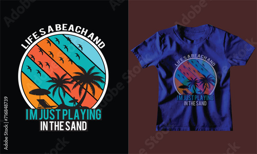 Summer graphics T-Shirt Art & Illustration, good times and tan ,lines summer essentialslife s,abeathech and im just playing in ,the sand chase sun ride  must be summe t shirt design file esp jpg zip, photo