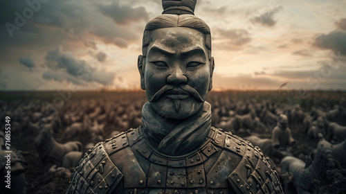 Chinese Terracotta Warrior (Qin Dynasty) photo