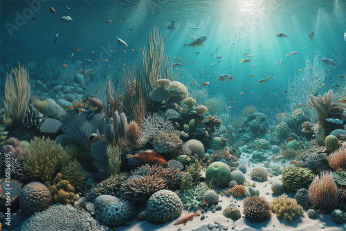 Coraux sous marin