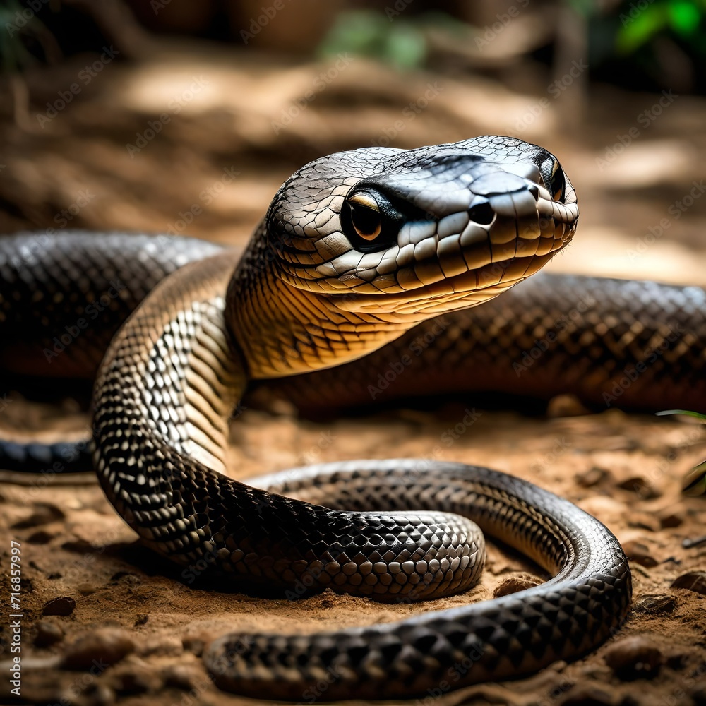 Fototapeta premium snake in the grass