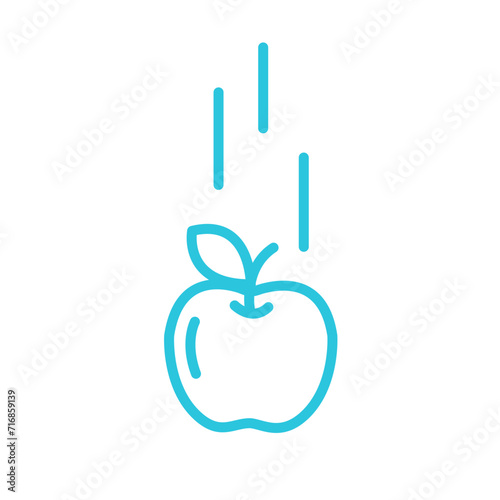 Gravity Apple icon. From blue icon set.