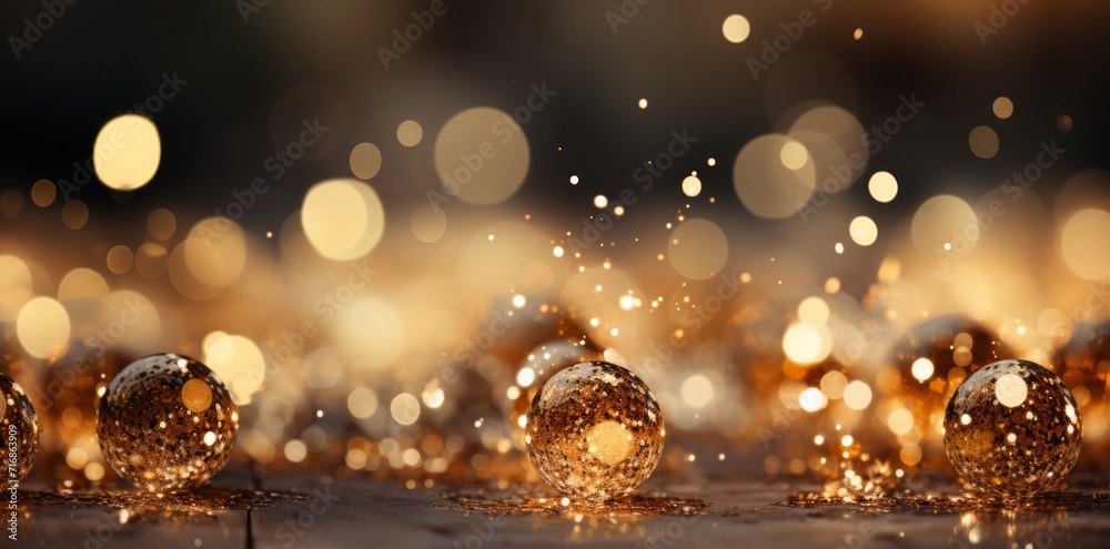 Abstract bokeh lights background. Festive Christmas and New Year background. Abstract bokeh lights background. Festive Christmas and New Year background.