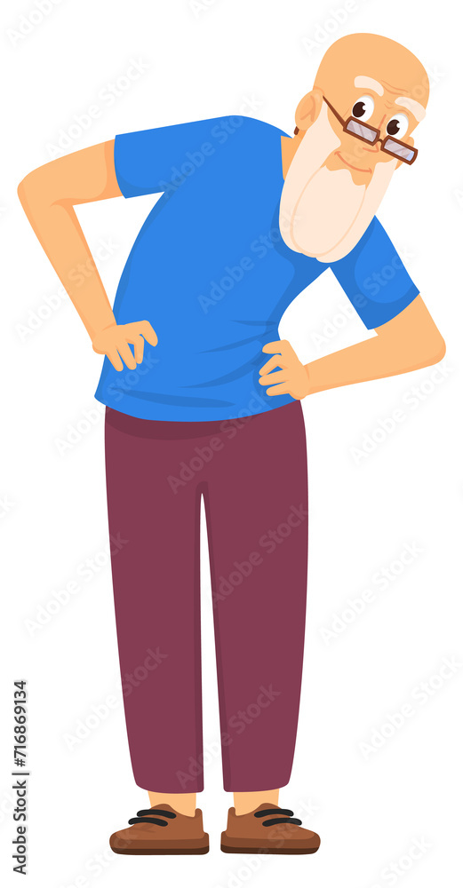 Senior exercise. Old man workout. Fitness training Senior exercise. Old man workout. Fitness training