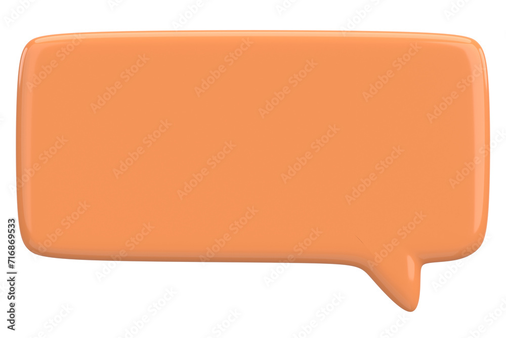 Speech Bubble. Text Box. 3D Illustration. Speech Bubble. Text Box. 3D Illustration.