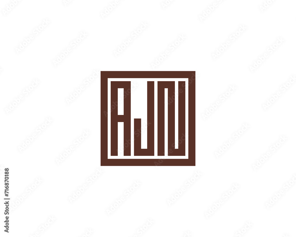 AJN logo design vector template