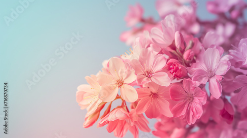 Pink Lilac. Pink blossom in spring.