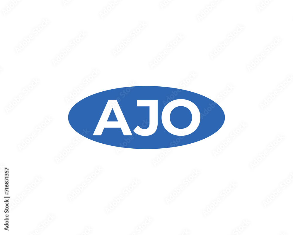 AJO logo design vector template AJO logo design vector template
