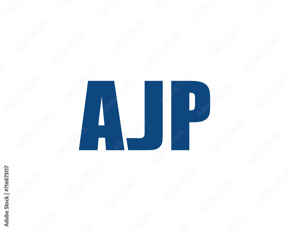 AJP logo design vector template AJP logo design vector template