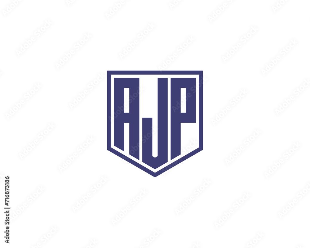 AJP logo design vector template AJP logo design vector template