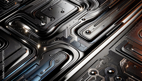 Chrome Elegance - The Future of Nanotech Design