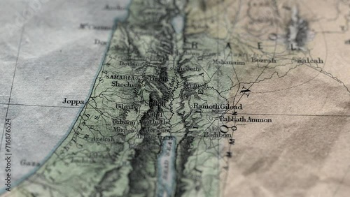 Israel Map Old Testament, Slider Shot, 23 January 2024