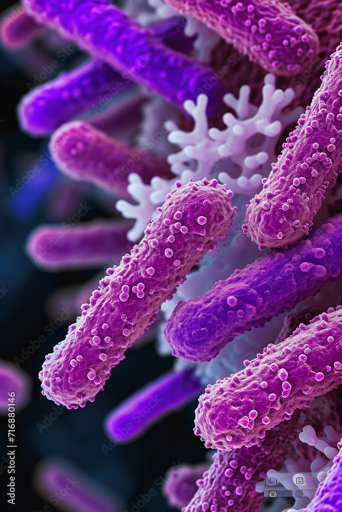 microscopic view of bacteria microscopic view of bacteria