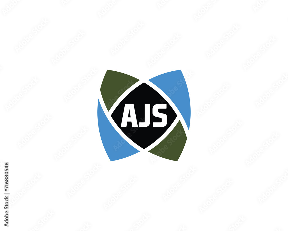 AJS logo design vector template