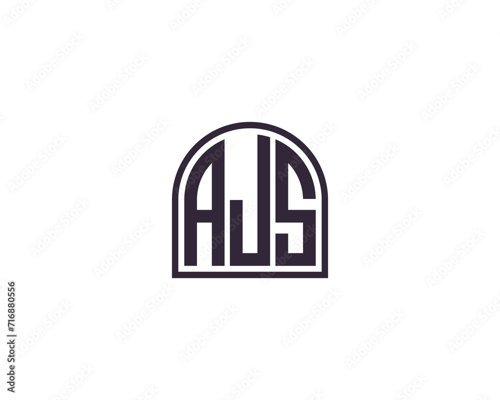 AJS logo design vector template AJS logo design vector template