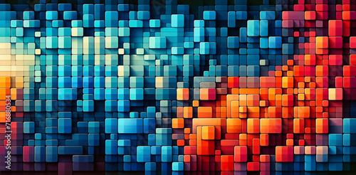 abstract background with squares