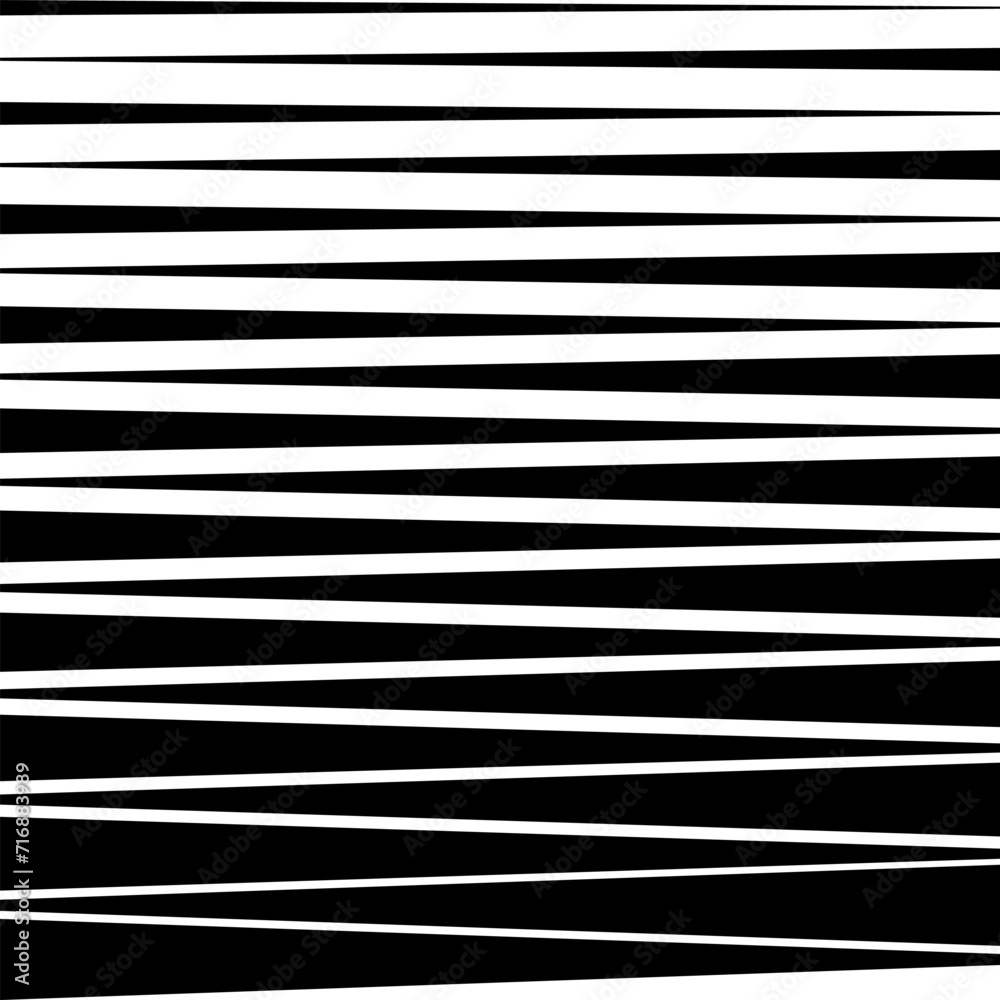 Halftone triangular black horizontal stripes. Abstract fade background. Vector illustration.	
