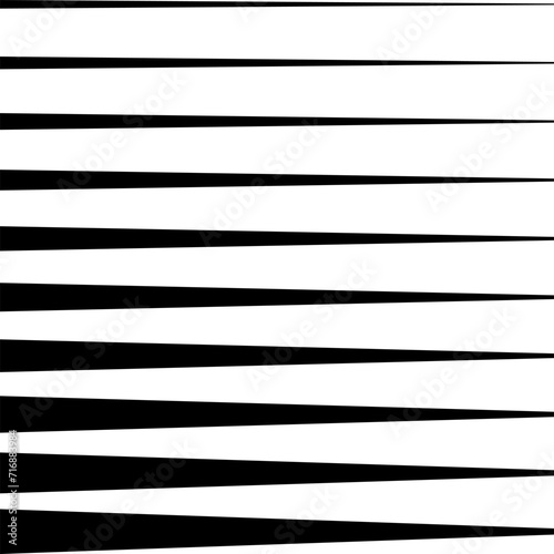 Halftone triangular black horizontal stripes. Abstract fade background. Vector illustration.	 photo