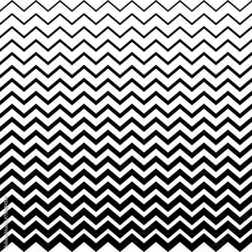 Halftone wave horizontal stripes. Abstract zigzag background. Vector illustration.