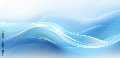 blue curved lines with white background, in the style of vibrant colorist, smokey background © Possibility Pages